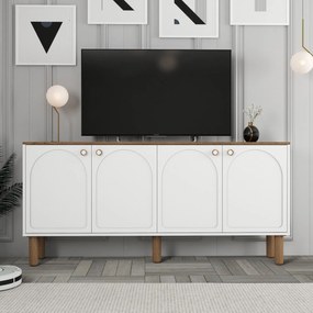 Aparador "Bianco" - Branco - 180x84x35cm - Design Moderno