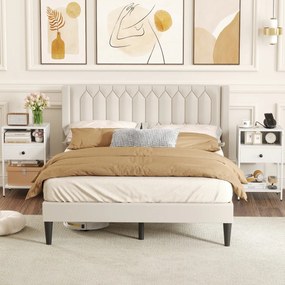 Conjunto de 2 mesas de cabeceira 40 x 32 x 65 cm com estação de carregamento, compartimento aberto, gaveta, estante, armazenamento, , branco e preto