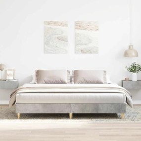 Estrutura cama s/ colchão 160x200cm cinza cimento