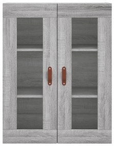 Armário alto 69,5x34x180 cm derivados de madeira sonoma cinza