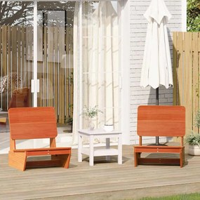 vidaXL Cadeiras de jardim 2 pcs 60x64x70,5cm pinho maciço castanho-mel