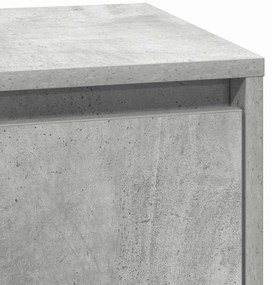 Armário de Canto com LED Cinza Concreto 39x34,5x65 cm Madeira Engenhei
