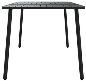 Mesa de jardim 165x80x71 cm aço antracite