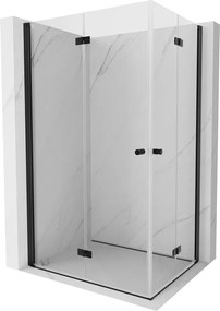 Mexen Mist-F Duo cabine de duche dobrável esquerda 105 x 75 cm, transparente, preta - 8A6-105L-075P-70-00