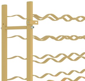Garrafeira para 48 garrafas metal dourado