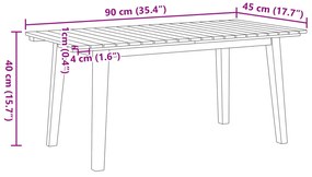 Cadeiras de Jardim com Mesa - Conjunto de 3 Peças em Madeira de Acácia