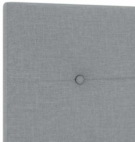 Cama vidaXL Cinza Claro 160x200 cm em Tecido