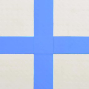 Colchão de ginástica insuflável c/ bomba 200x200x15 cm PVC azul