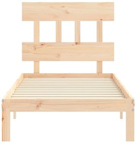 Cama sem colchão 90x200 cm madeira de pinho maciça