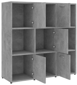 Estante 90x30x90 cm contraplacado cinzento cimento