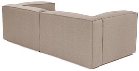 Sofá de 2 Lugares Fora – Castanho – 214x66x105 cm