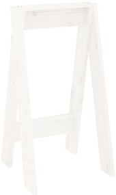 Bancos 2 pcs 40x40x75 cm pinho maciço branco