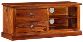 Móvel de TV madeira acácia maciça 90x30x40 cm