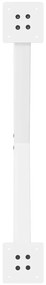Pés para mesa de jantar em formato de X, 2 peças, branco, 70x(72-73) c