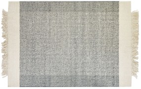 Tapete em lã cinzenta e branca 160 x 230 cm TATLISU Beliani