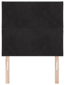 Cabeceira vidaXL Design Blocos de Diamante Preta 90 cm Veludo, Cabecei