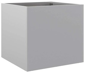 Vasos/floreiras 2 pcs 32x30x29 cm aço galvanizado prateado
