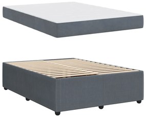 Estrutura de cama com colchão Cinzento escuro 160 x 200 cm