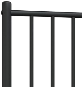 Cabeceira de cama 80 cm metal preto