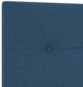 Cabeceira VidaXL Botão Estofada Azul 180 cm Tecido