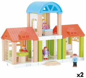 Casa de Miniatura Woomax 2 Unidades 42 Peças