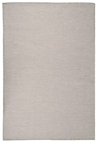 vidaXL Tapete de tecido plano p/ exterior 120x170 cm cinzento claro