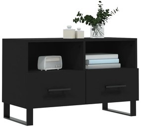 Móvel p/ TV 80x36x50 cm derivados de madeira preto