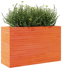 Vaso/floreira de jardim 110x40x68,5 pinho maciço castanho mel
