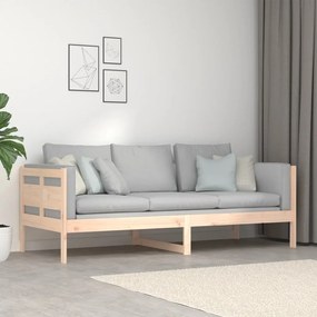 Sofá-cama 80x200 cm madeira de pinho maciça