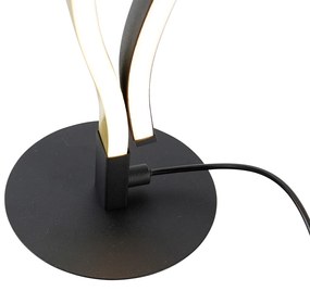 Design tafellamp zwart met goud incl. LED dimbaar - Blaze Design