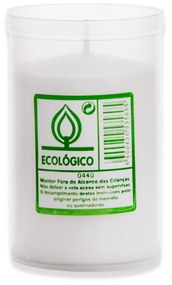 Cirio Cera Nacional Ecologico Branco 9.5cm