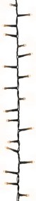 Cordão de luzes compacto 2000 luzes LED 45 m PVC branco quente