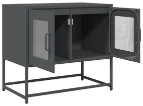 Móvel de TV 68x39x60,5 cm aço laminado a frio antracite