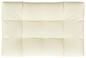Almofadão para sofá de paletes 120x80x12 cm tecido creme