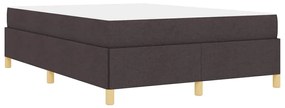 Cama Box Outros Marrom Escuro e Branco 140 x 200 cm tecido