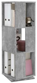 428795 FMD Armário arquivador giratório aberto 34x34x108 cm cinzento cimento