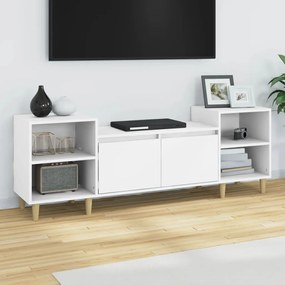 vidaXL Móvel p/ TV 160x35x55 cm derivados de madeira branco