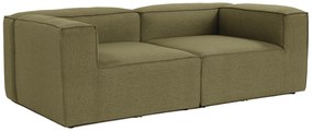 Sofá de 2 Lugares Fora – Verde – 214x66x105 cm