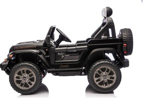 JIPE elétrico para Crianças Jeep Wrangler Rubicon LIFT  24V 4x4, Rodas de espuma EVA Preto