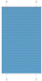 Azul Plissada Cega 75x100 cm Largura Tecido 74,4 cm Poliéster