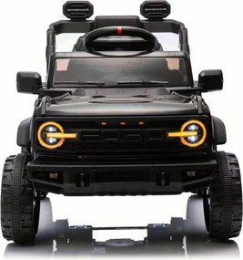 Carro elétrico para crianças 3 a 6 anos 12V Ford Bronco com tração traseira, licenciado (1 Lugar) bateria de lítio, leitor de MP3 com entrada USB, luz