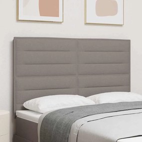 VidaXL Cabeceira LED Design de Linhas Taupe 72 cm Tecido