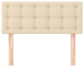 Cabeceira de cama tecido 100x5x78/88 cm creme