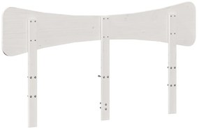 Cabeceira 150 cm madeira de pinho maciça branco