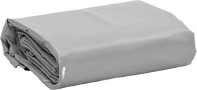 vidaXL Lona 5x7 m 650 g/m² cinzento