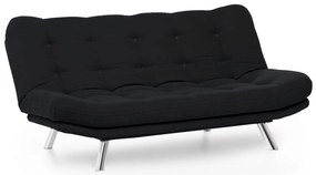 Sofá-Cama 3 Lugares Misa – Preto – 200x95x105 cm