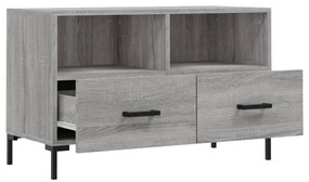 Móvel de TV 80x36x50 cm derivados de madeira cinzento sonoma