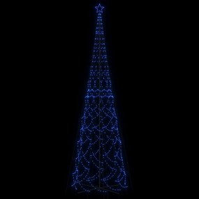Árvore de Natal em cone 3000 luzes LED 230x800 cm azul
