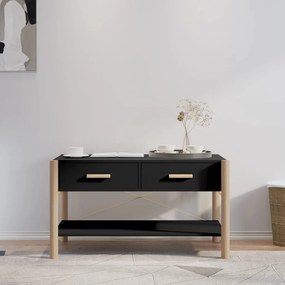 vidaXL Mesa de centro 82x48x45 cm derivados de madeira preto