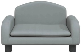 Cama para cães 50x40x30 cm tecido cinzento-claro